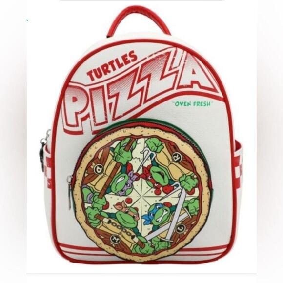 Bioworld Handbags - Teenage Mutant Ninja Turtles Pizza Box Mini Backpack bioworld nickelodeon NWT